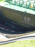 Sixty centimetres clearance each side for a Panamax.
